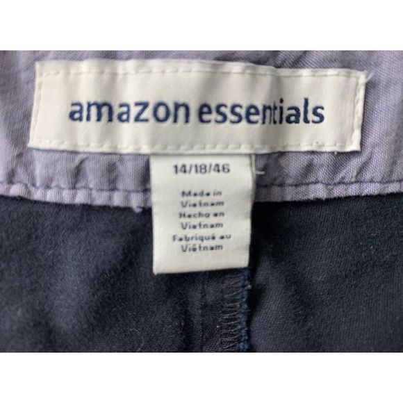 Women’ Amazon Essentials Size 14 Navy Chino Bermuda Shorts - Picture 5 of 6